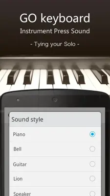 GO Keyboard Instrument Sound android App screenshot 0