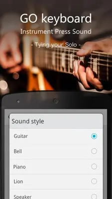 GO Keyboard Instrument Sound android App screenshot 1